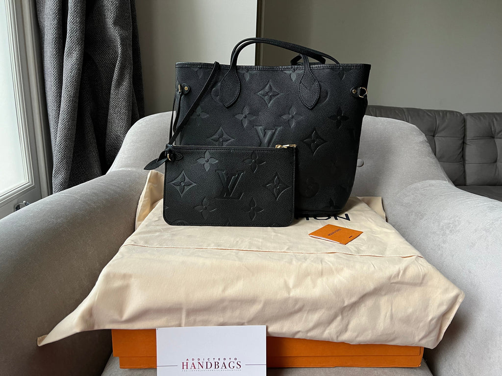 Louis Vuitton Neverfull MM Black Empreinte (RRP £1,940)