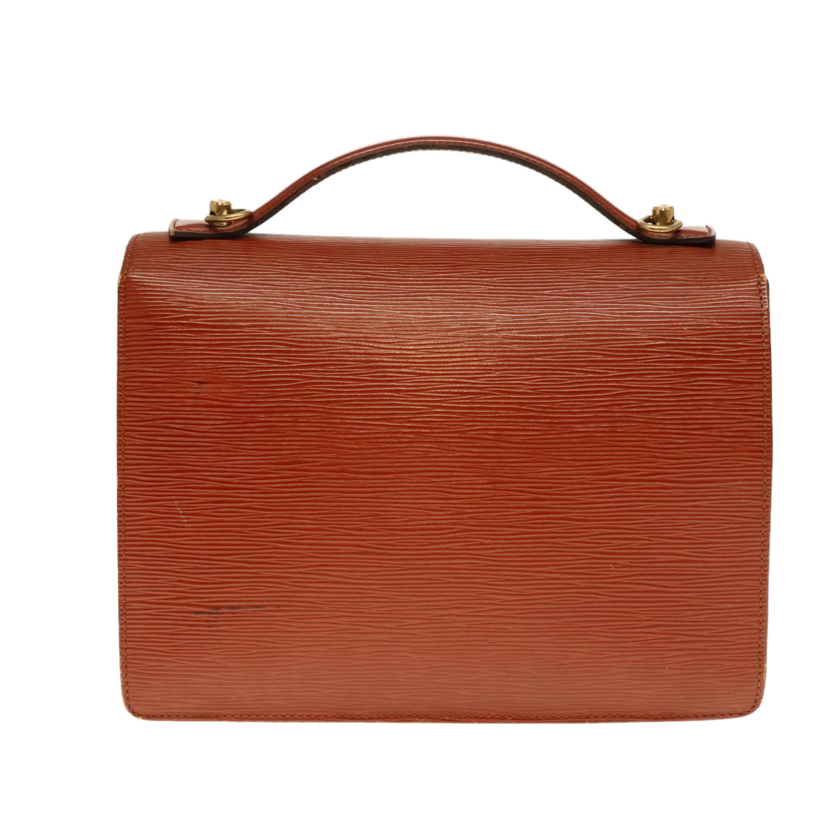 Louis Vuitton Epi Monceau Hand Bag 2Way Brown M52123 Lv Auth Ep4593