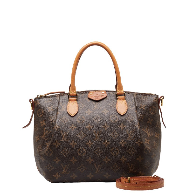 Louis Vuitton Monogram Toulen PM Handbag 2WAY M48813 Brown PVC Leather  Louis Vuitton