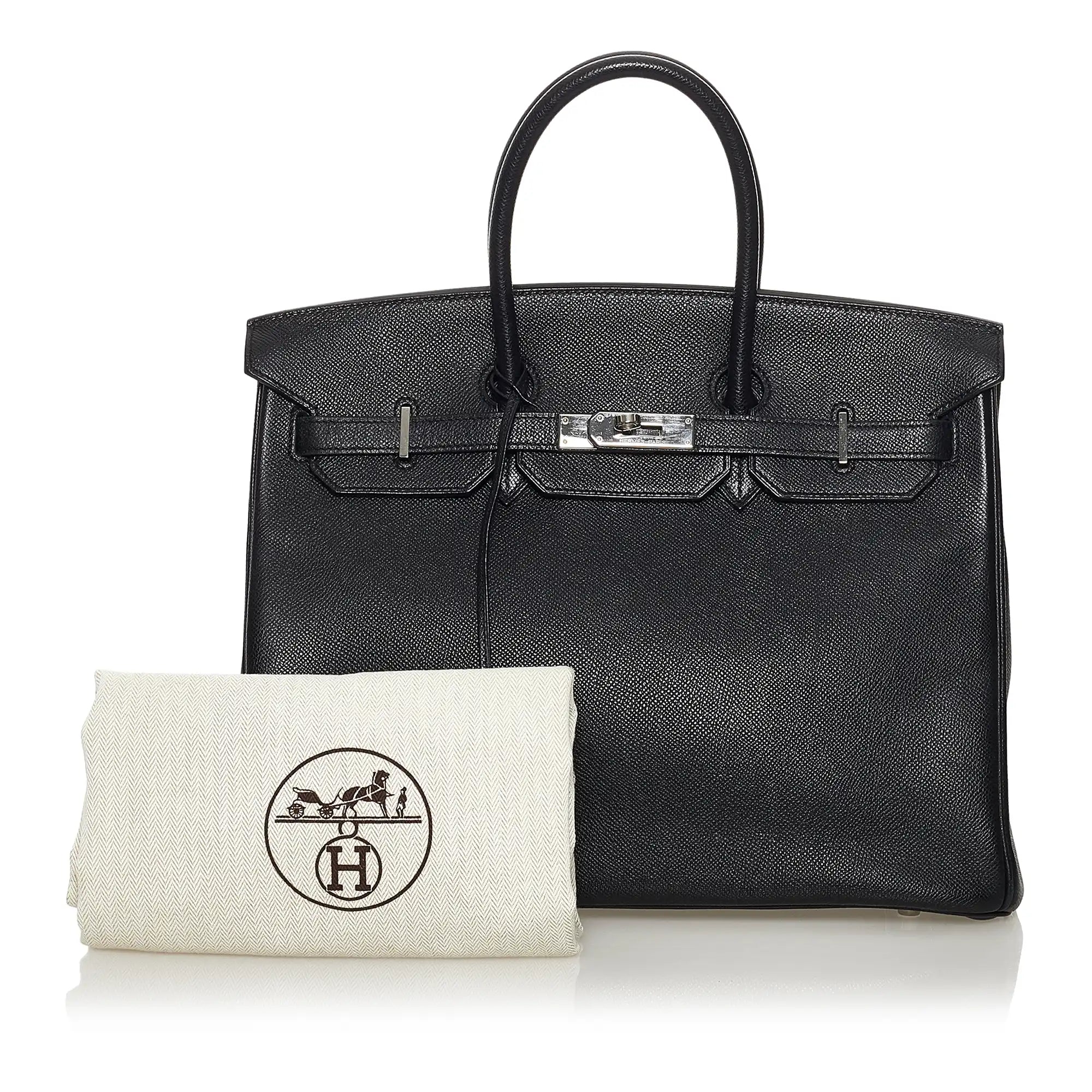 HermÃƒÆ’Ã‚Â¨s Birkin 35 Brown Epsom Palladium
