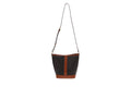 Celine Canvas & Calfskin Triomphe Small Bucket Bag 2020