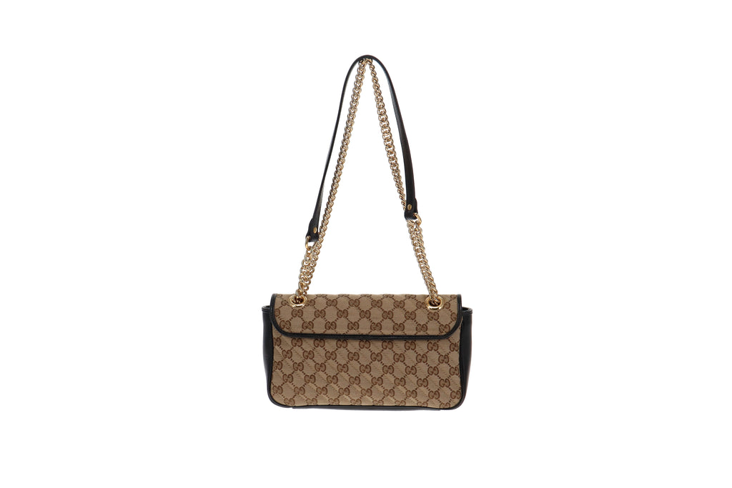 Gucci GG Small Marmont Canvas & Leather