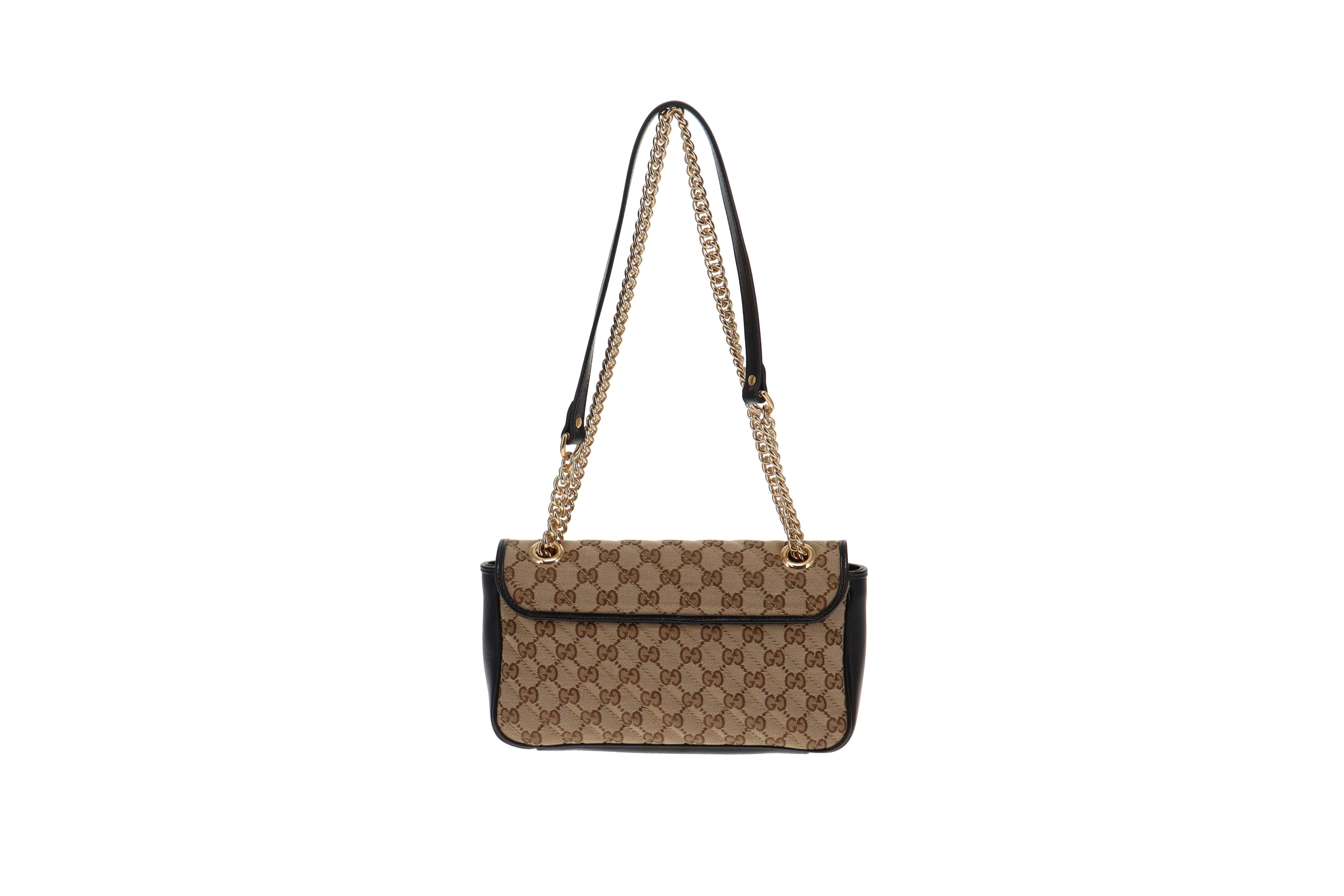 Gucci GG Small Marmont Canvas & Leather