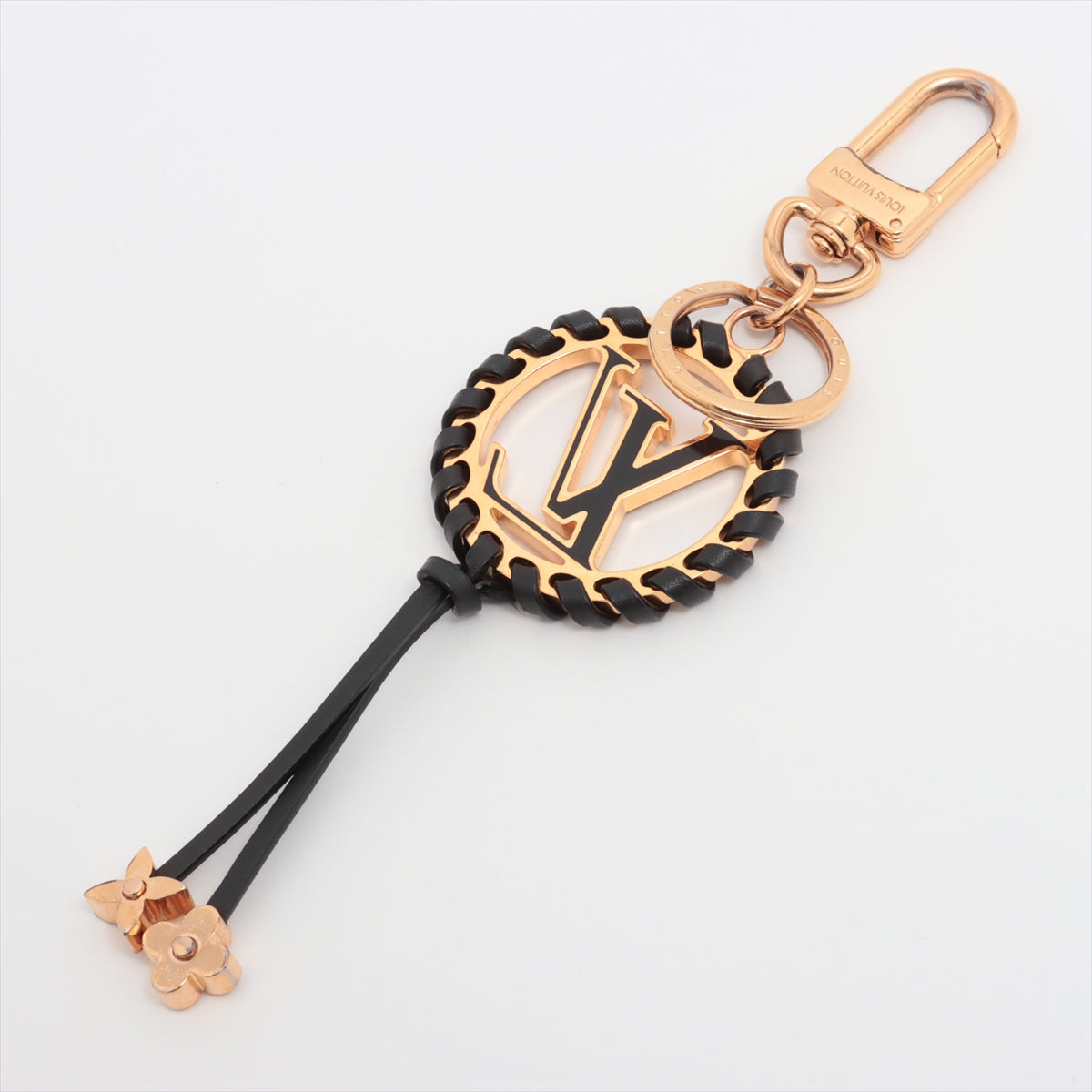 Louis Vuitton Porteokle Berry DI0230 Charm GP  Leather Black × G
