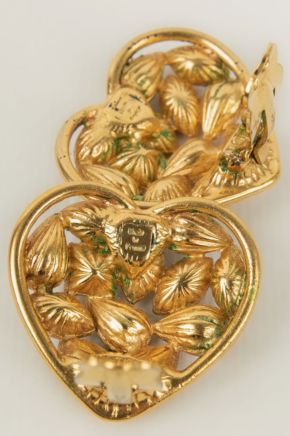 Boucles d'oreilles "coeur" Yves Saint Laurent