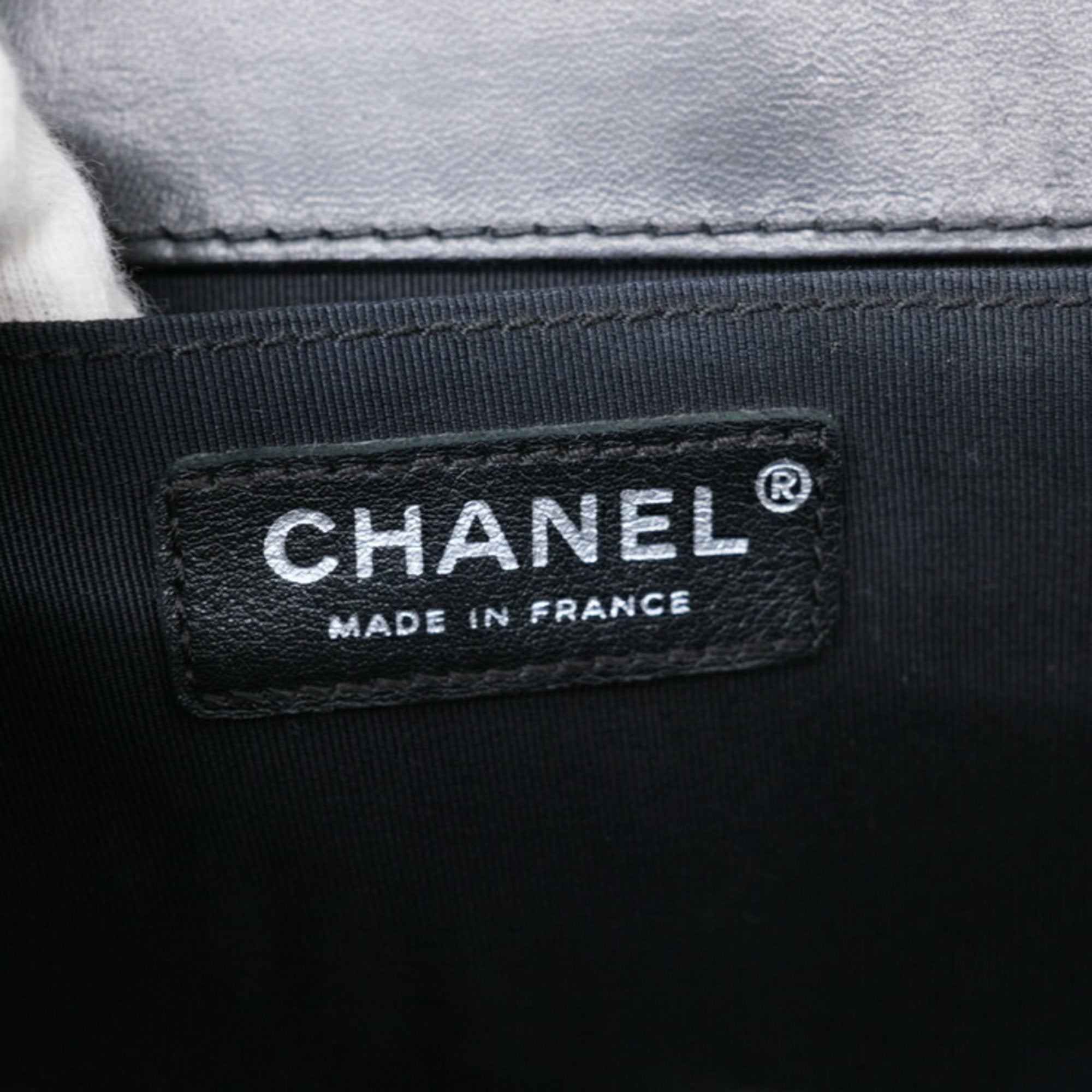 Chanel Boy Chanel Shoulder Bag BlueBlack