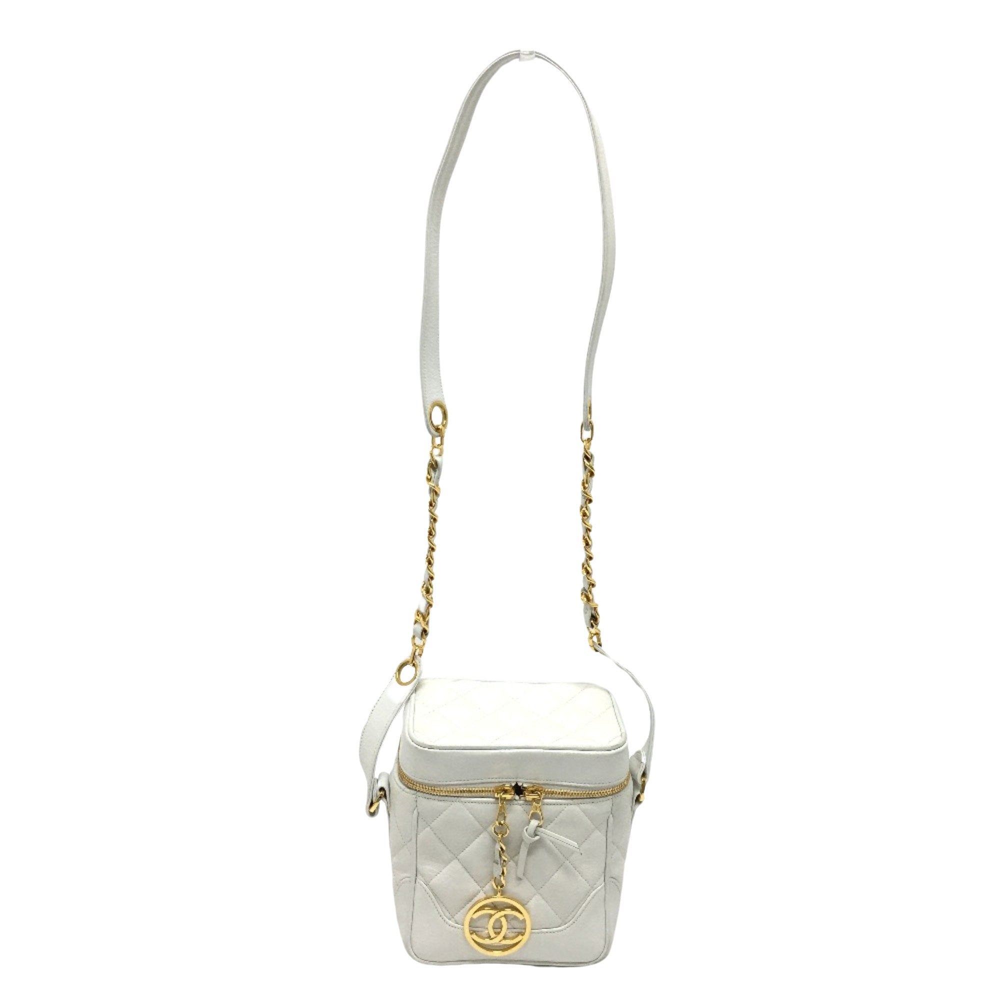 Chanel Vintage Quilted Leather Box Bag