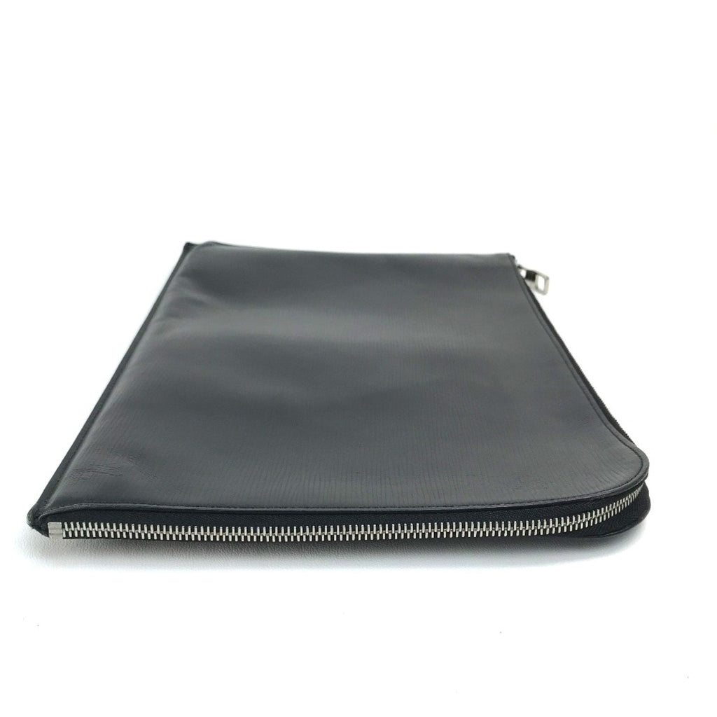Zippered Leather Clutch Pochette Style