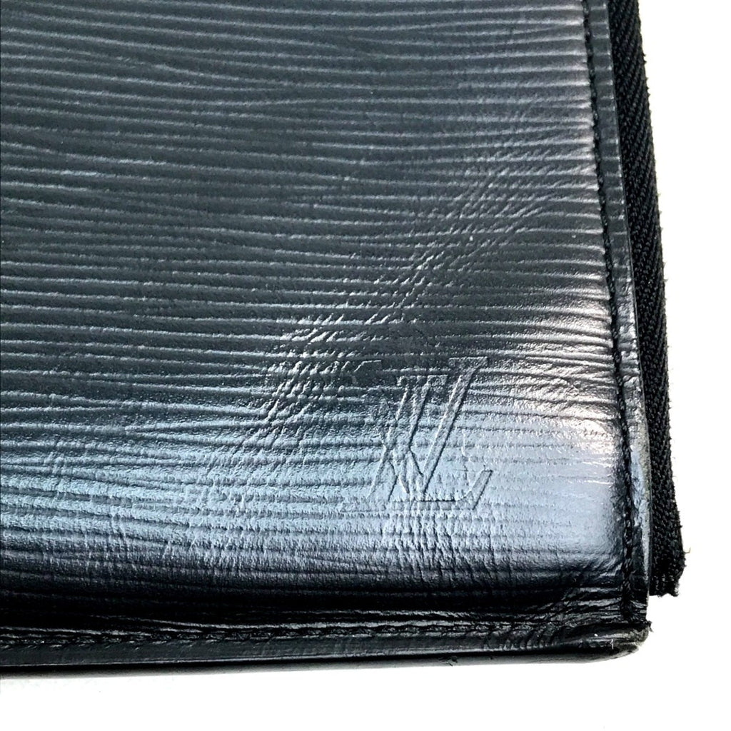 Zippered Leather Clutch Pochette Style