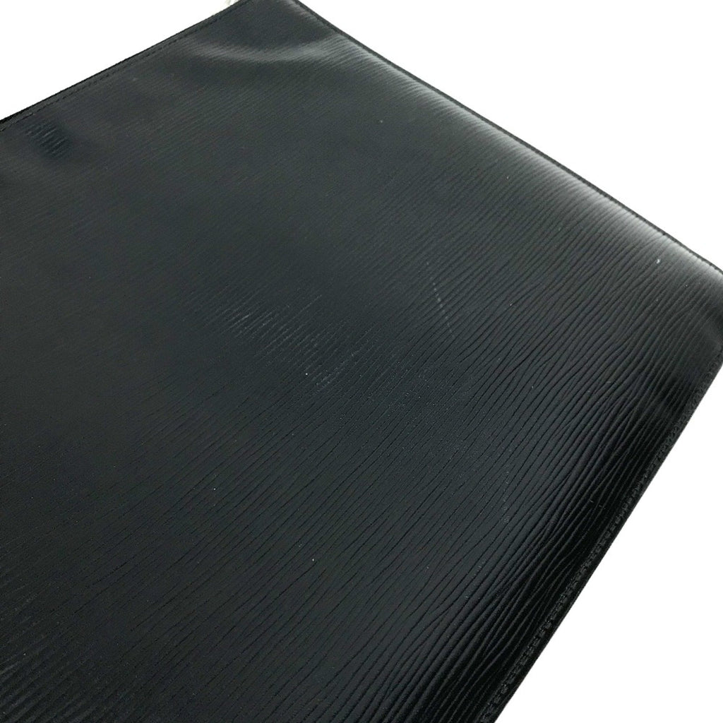 Zippered Leather Clutch Pochette Style