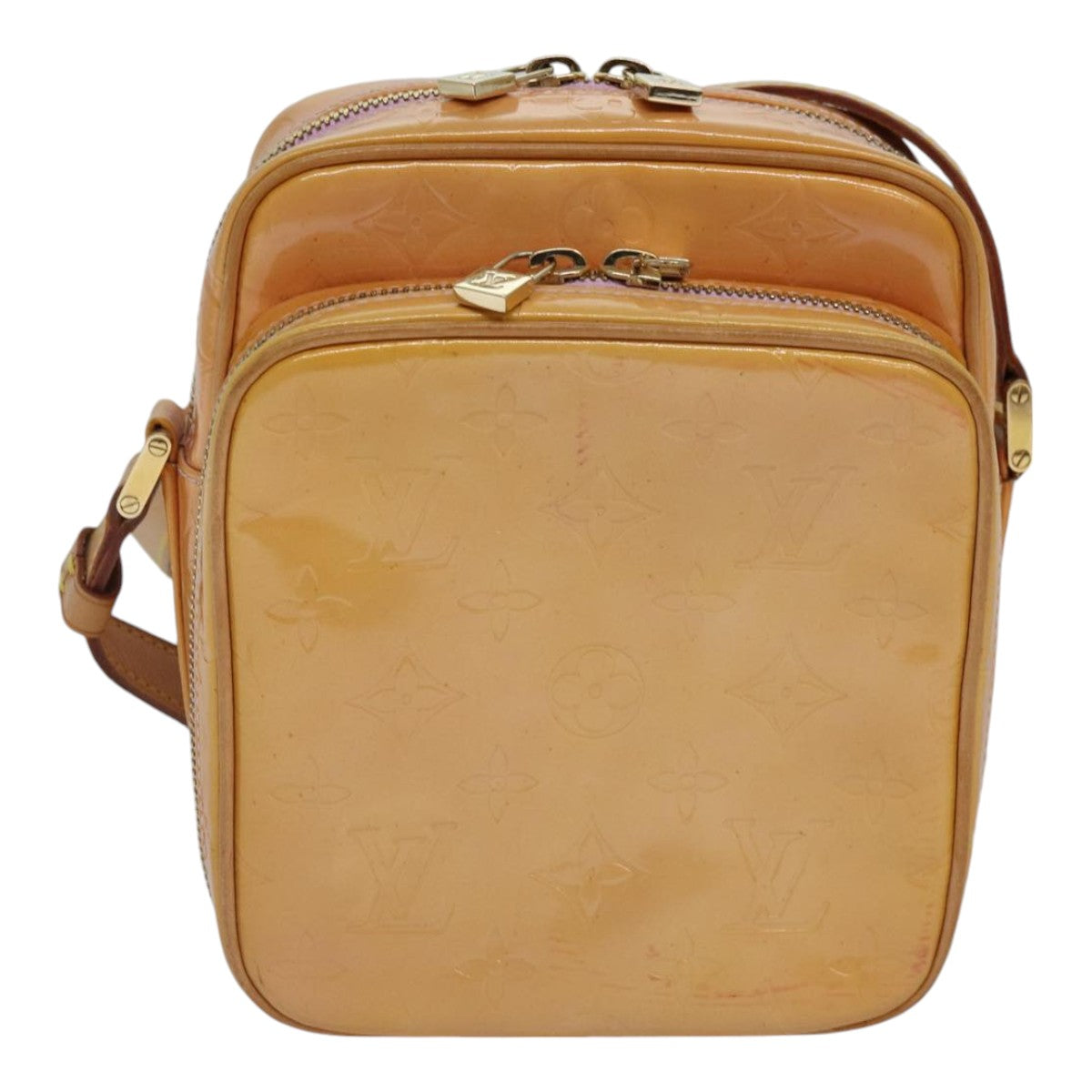 Mini Pochette Accessoires Apricot Patent Leather