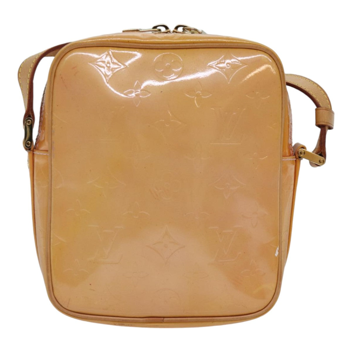 Mini Pochette Accessoires Apricot Patent Leather