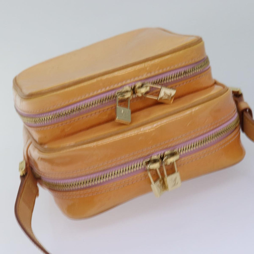 Mini Pochette Accessoires Apricot Patent Leather