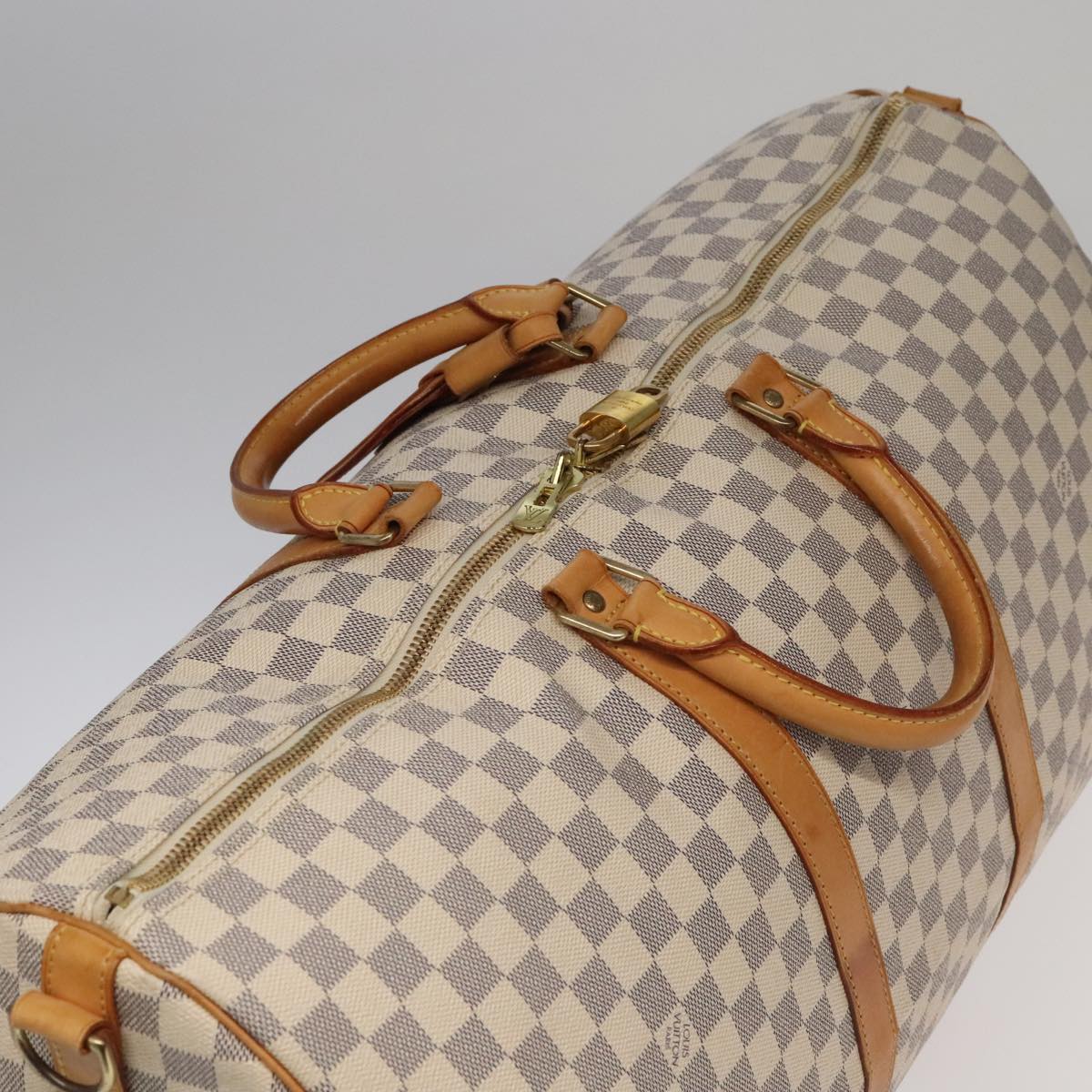 Keepall 55 Damier Azur Travel Bag