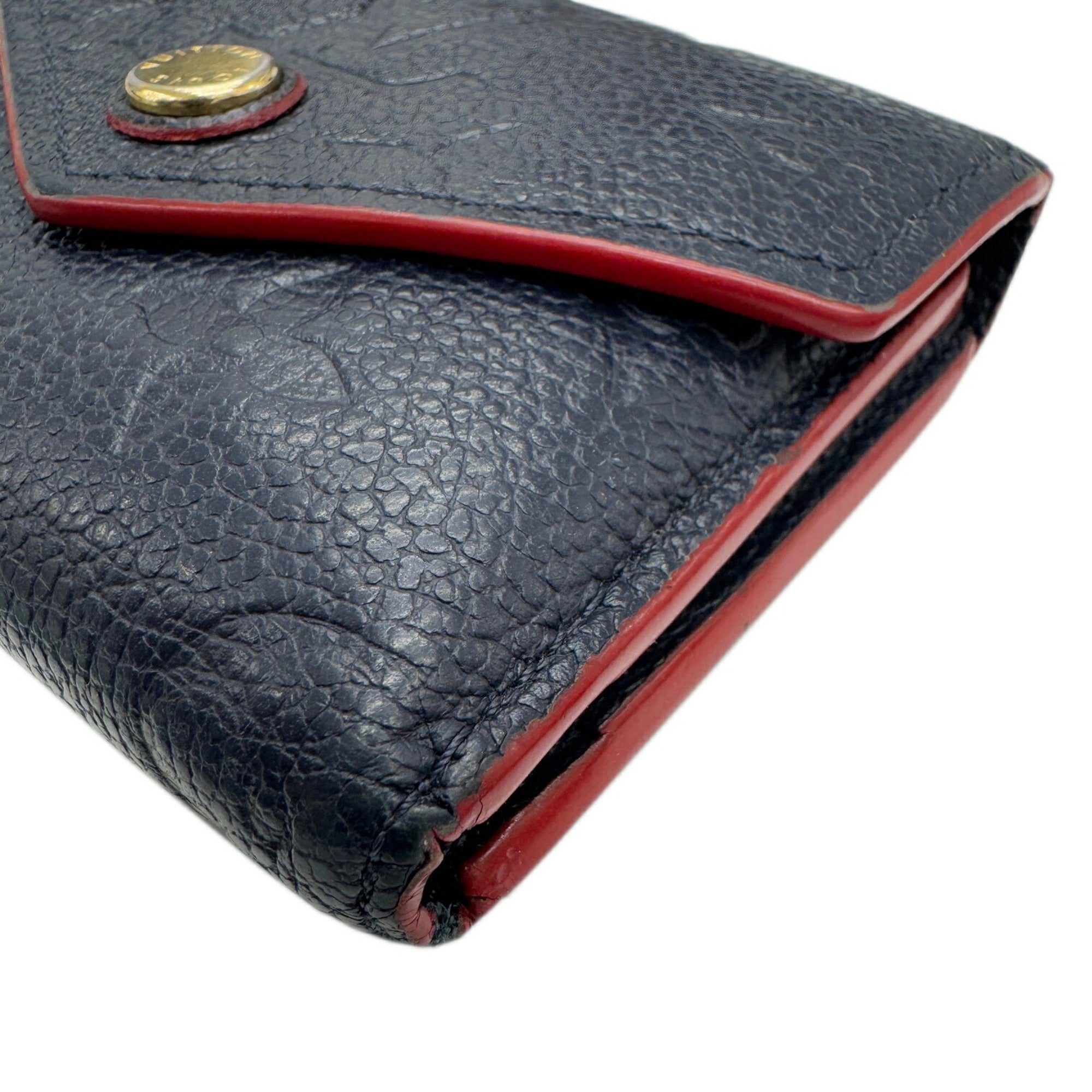 Compact Leather Wallet with Box and Dust Bag