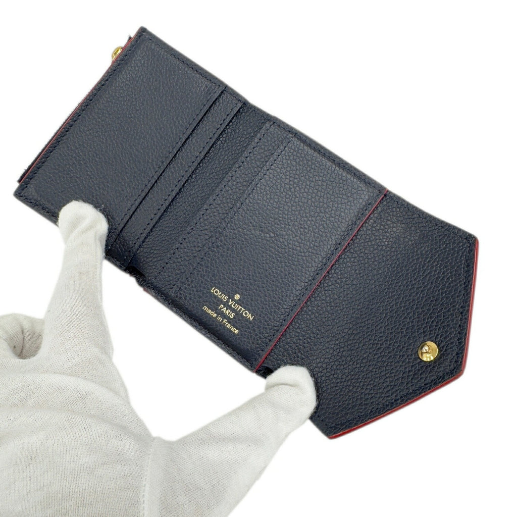 Compact Leather Wallet with Box and Dust Bag
