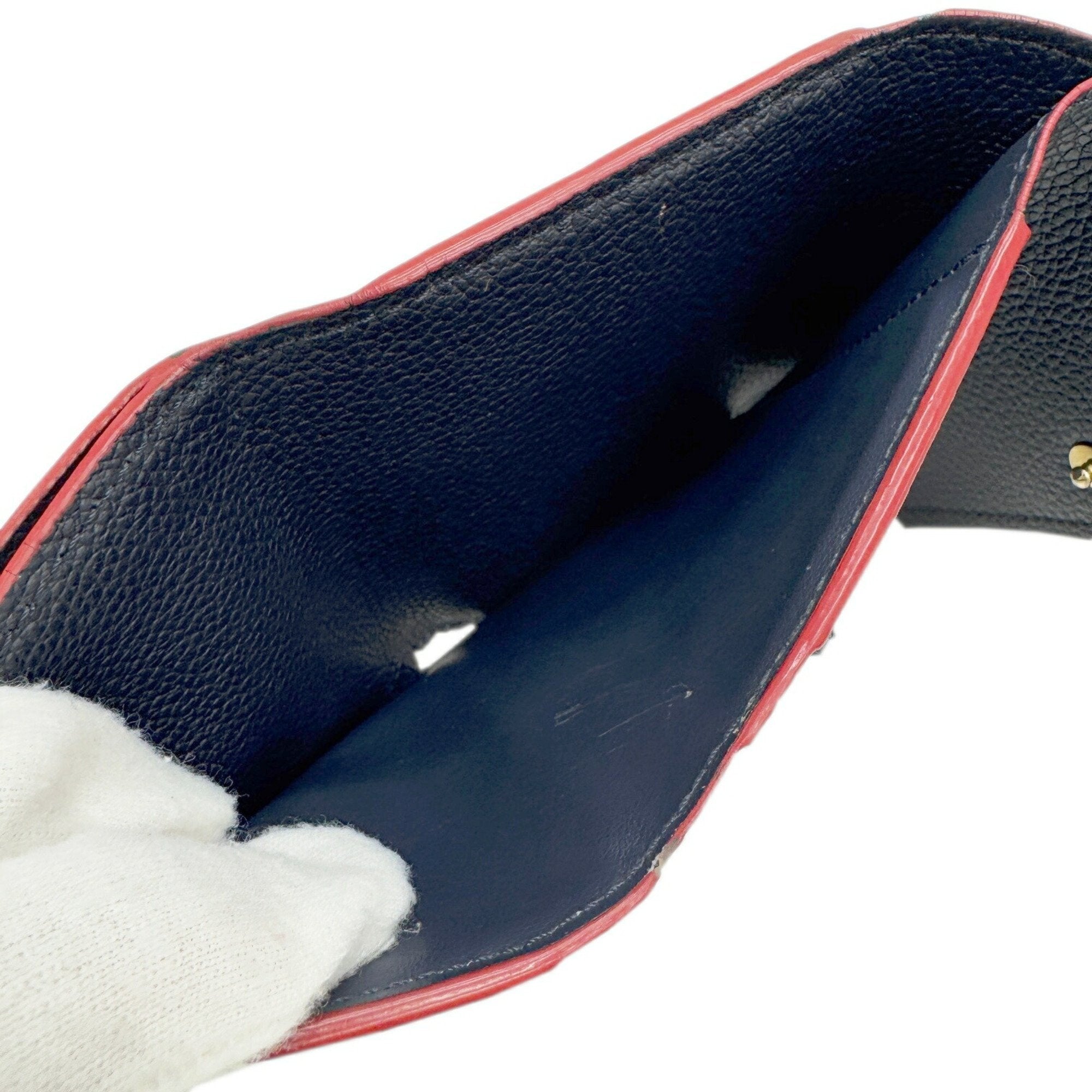 Compact Leather Wallet with Box and Dust Bag