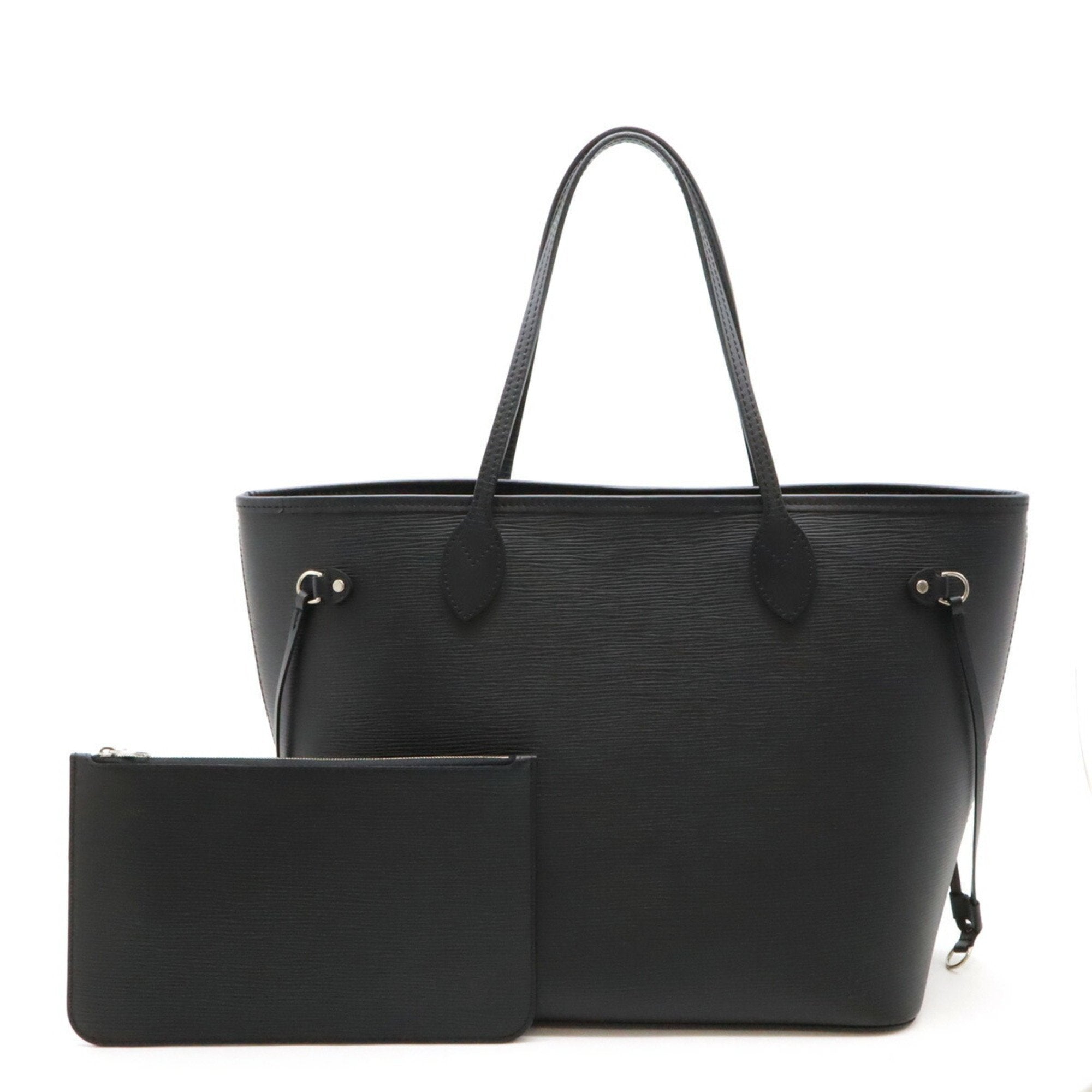 Neverfull MM Tote Black Leather