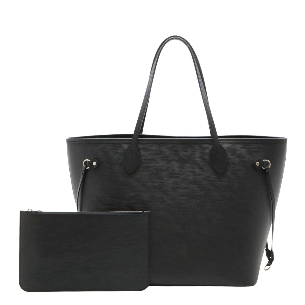 Neverfull MM Tote Black Leather