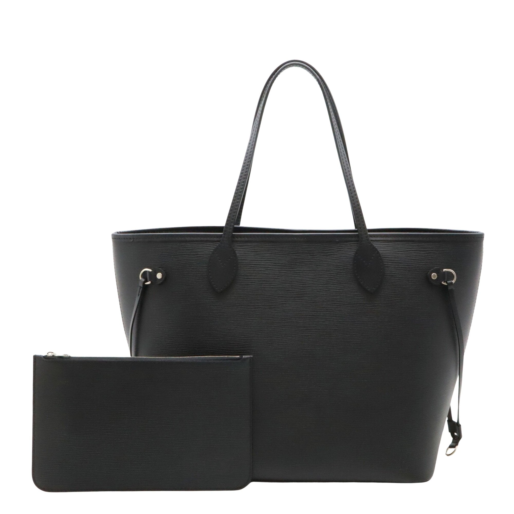 Neverfull MM Tote Black Leather