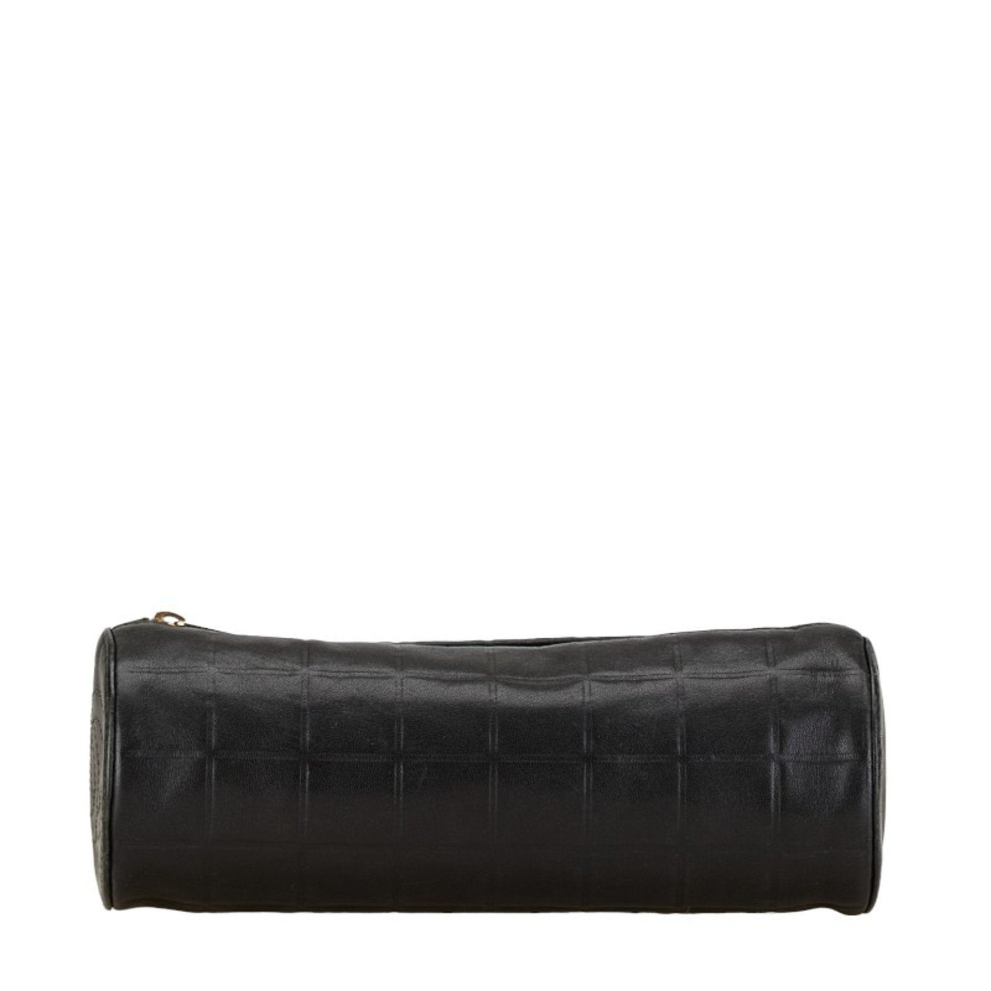 Chanel Chanel Barrel Bag Quilted Leather Clutch