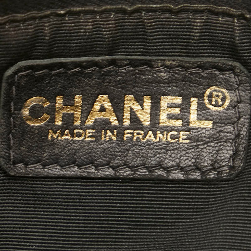 Chanel Chanel Barrel Bag Quilted Leather Clutch