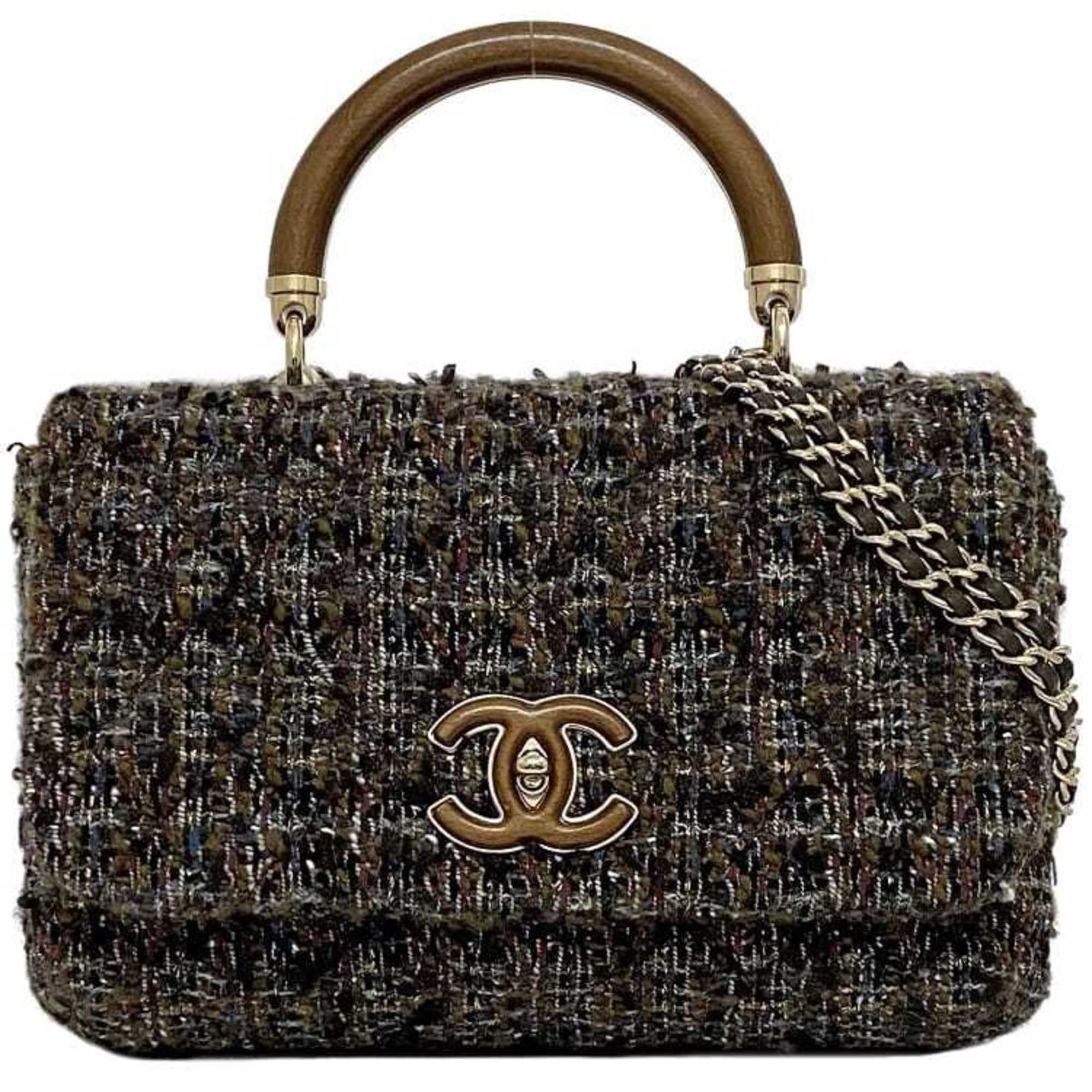 Chanel Mini Flap Bag Tweed Style