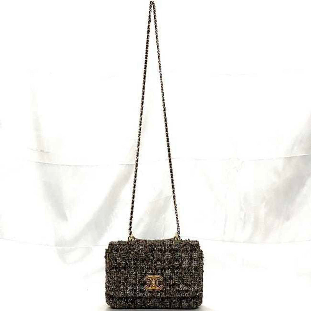 Chanel Mini Flap Bag Tweed Style