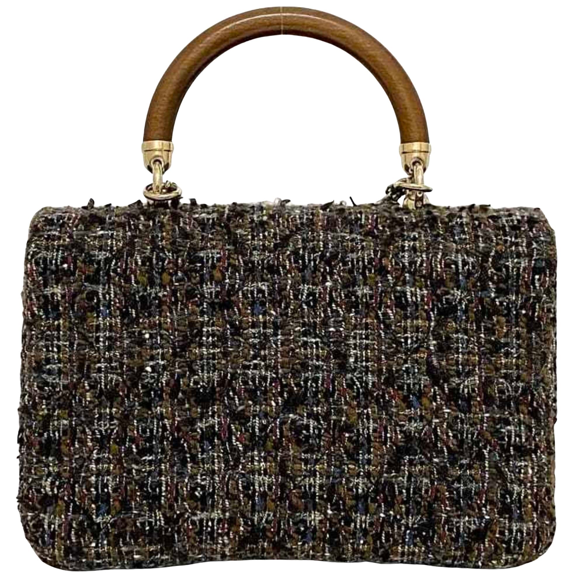 Chanel Mini Flap Bag Tweed Style