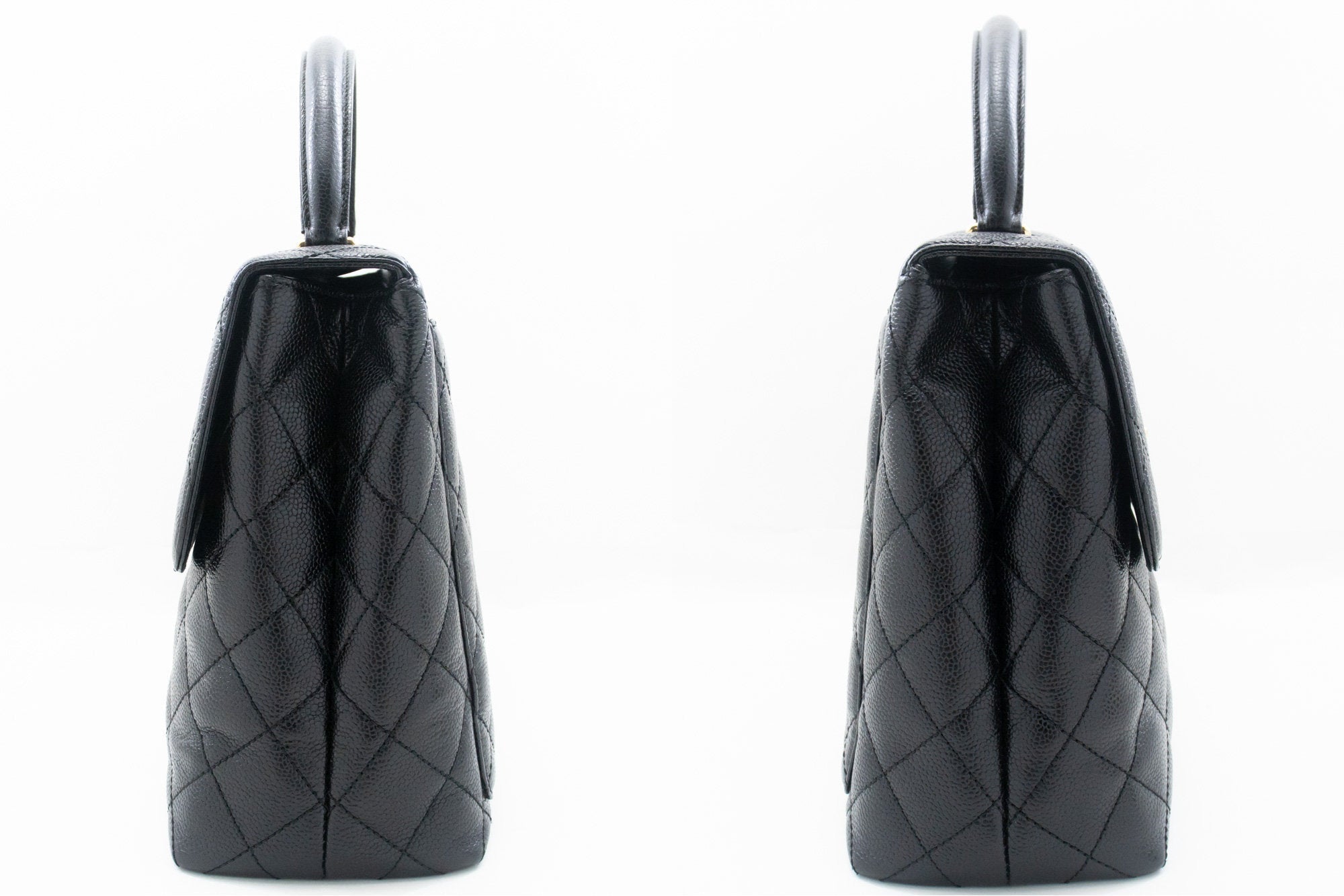 Chanel Classic Handbag Black Quilted Lambskin