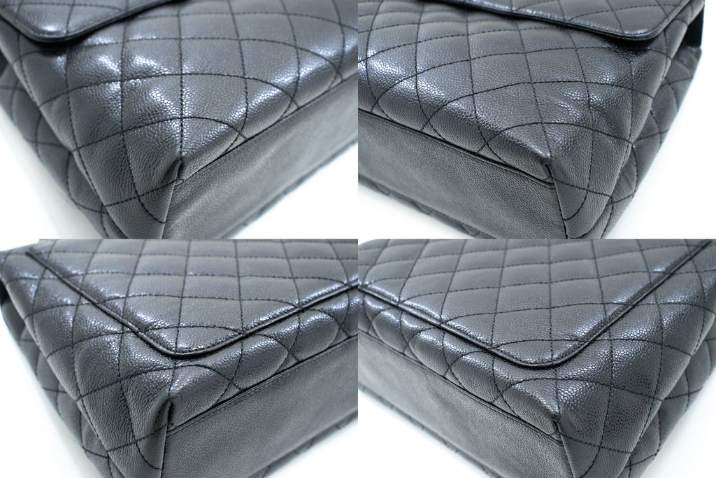 Chanel Classic Handbag Black Quilted Lambskin