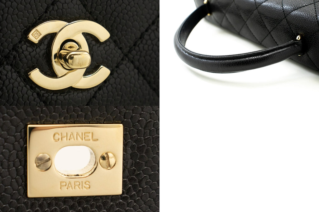 Chanel Classic Handbag Black Quilted Lambskin