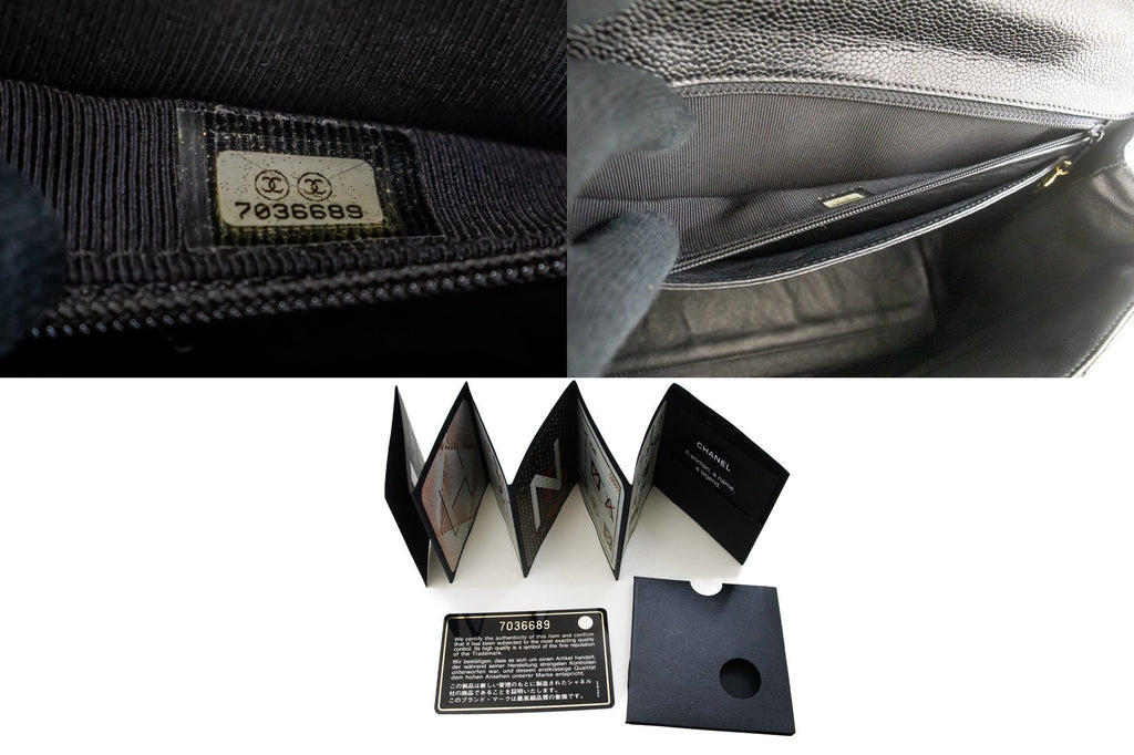 Chanel Classic Handbag Black Quilted Lambskin
