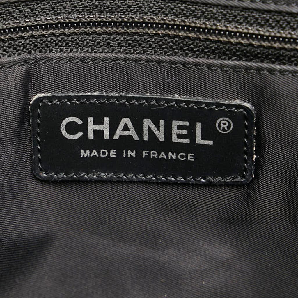 Chanel Quilted Tote Bag Brown Canvas
