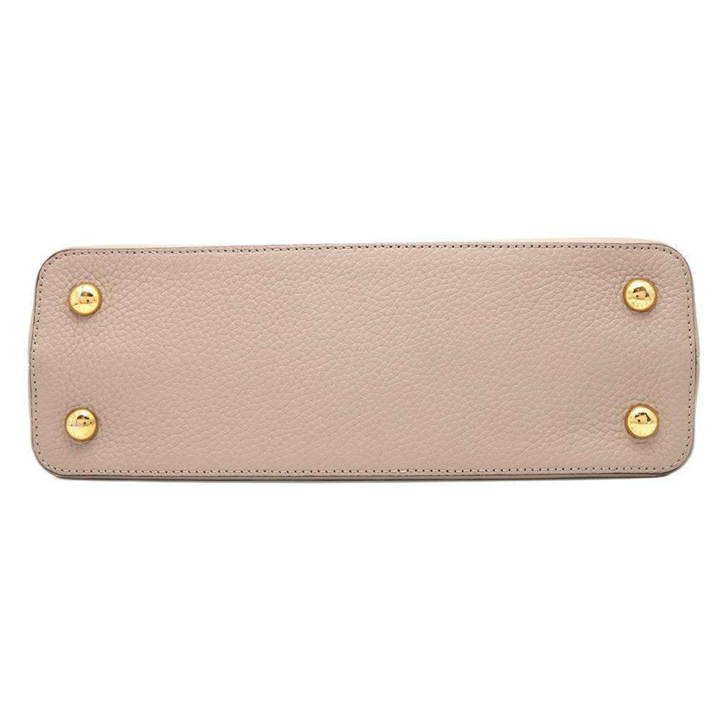 Leather Capucines Bag with Dust Bag and Shoulder Strap