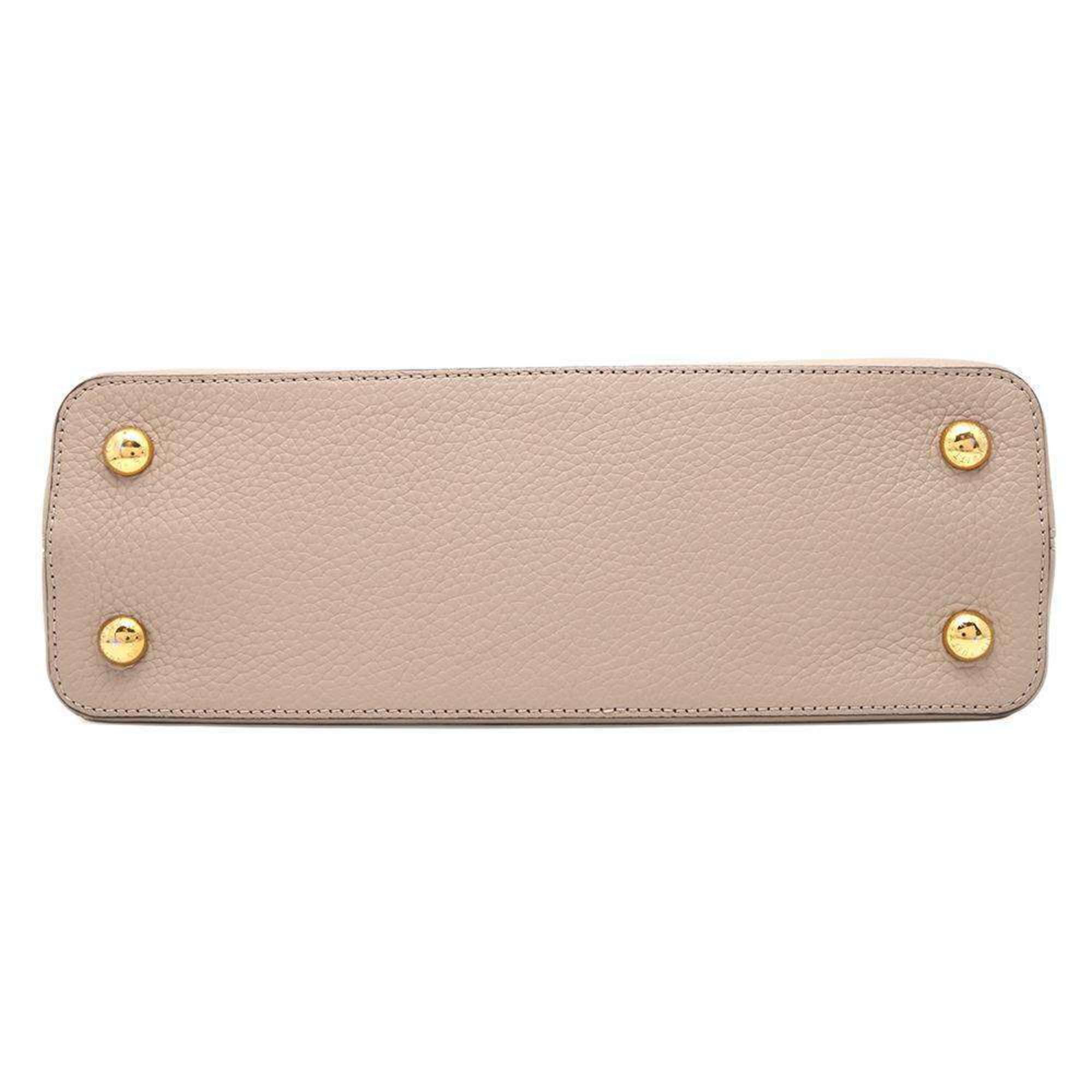 Leather Capucines Bag with Dust Bag and Shoulder Strap