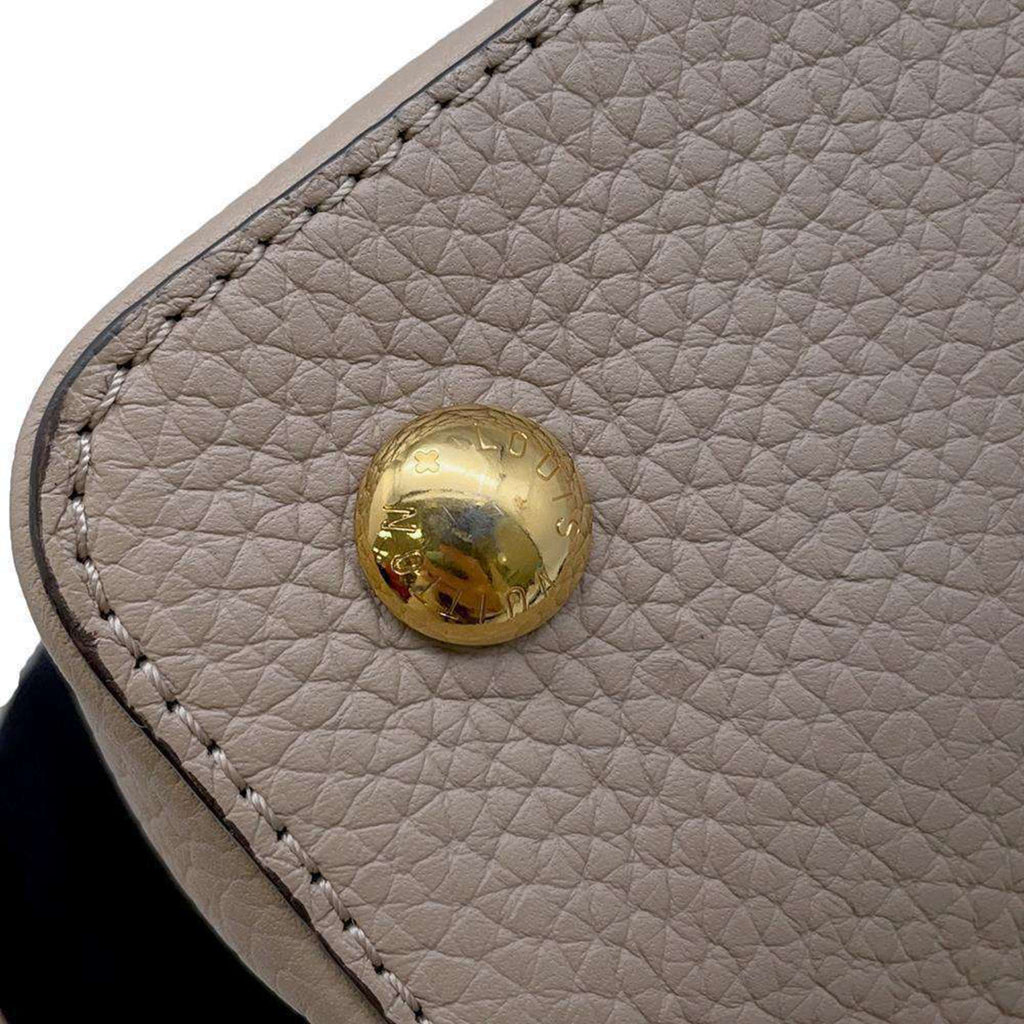 Leather Capucines Bag with Dust Bag and Shoulder Strap