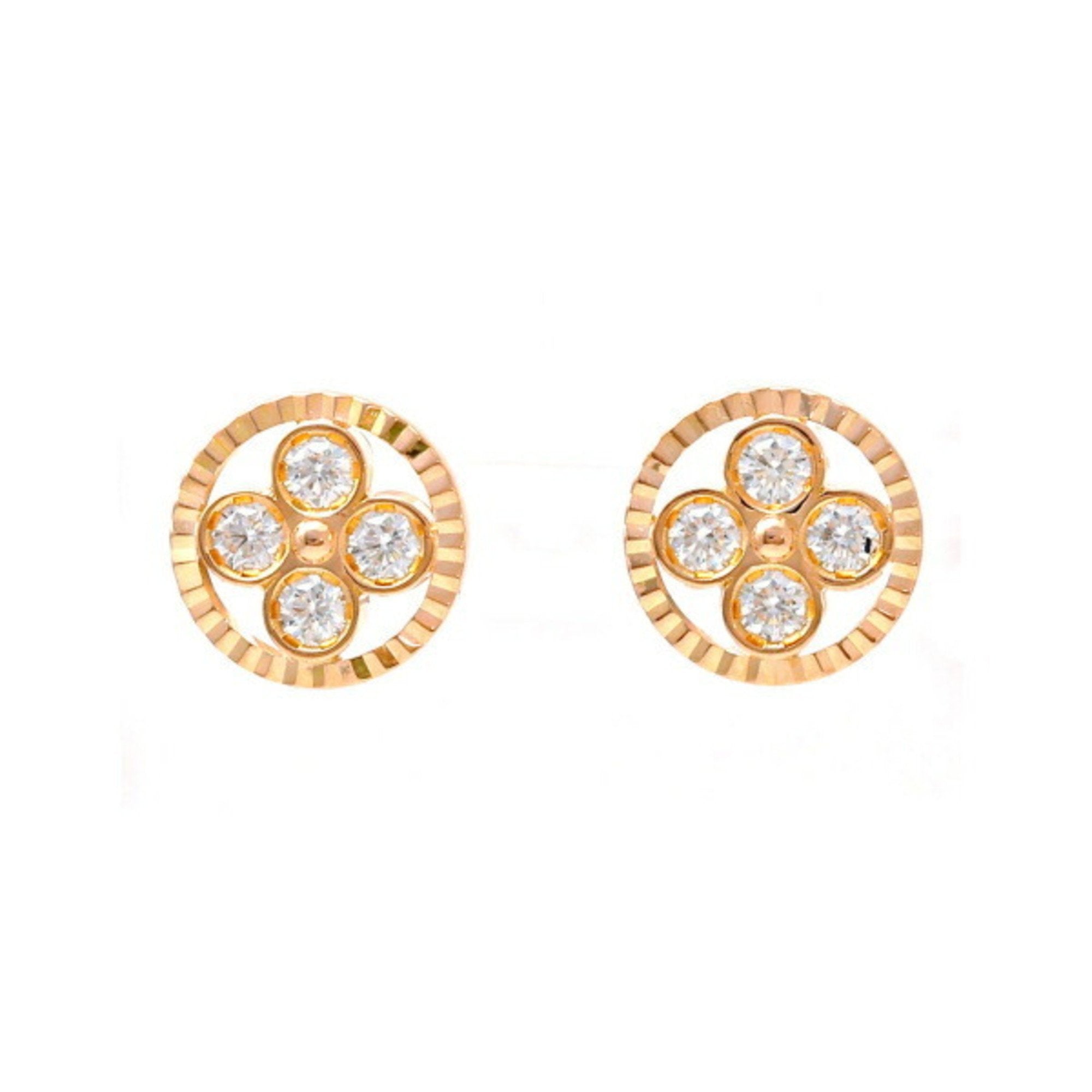 LV Flower Stud Earrings