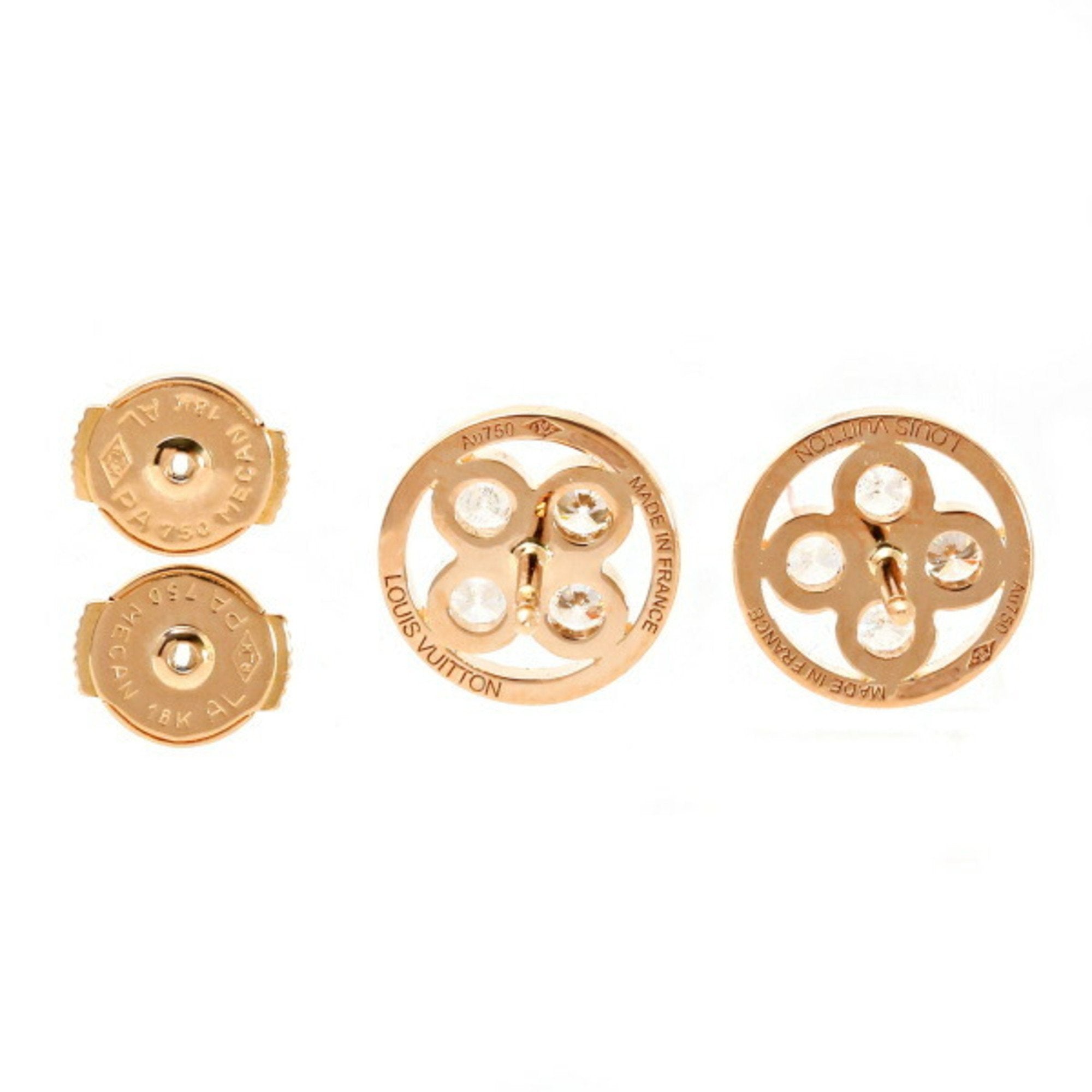 LV Flower Stud Earrings
