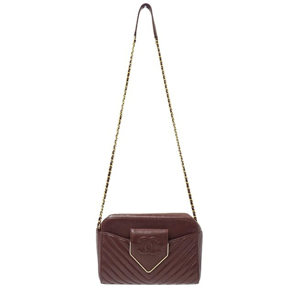 Chanel Vintage Quilted Chevron Shoulder Bag