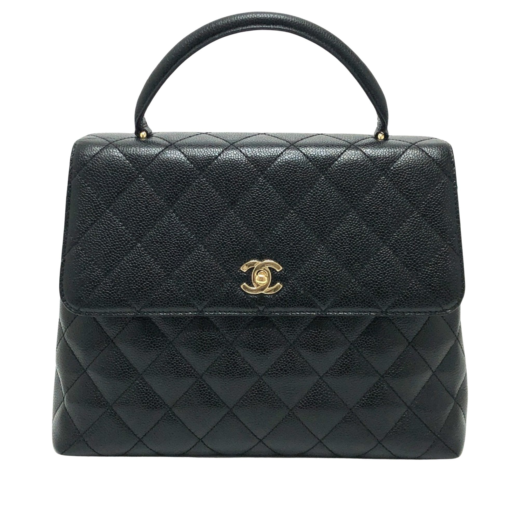 Chanel Classic Handbag Black Quilted