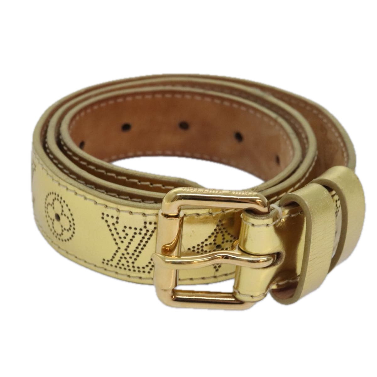 LV Monogram Empreinte Belt Gold