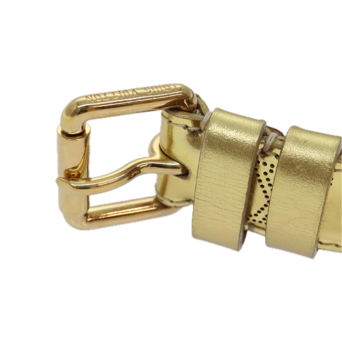 LV Monogram Empreinte Belt Gold