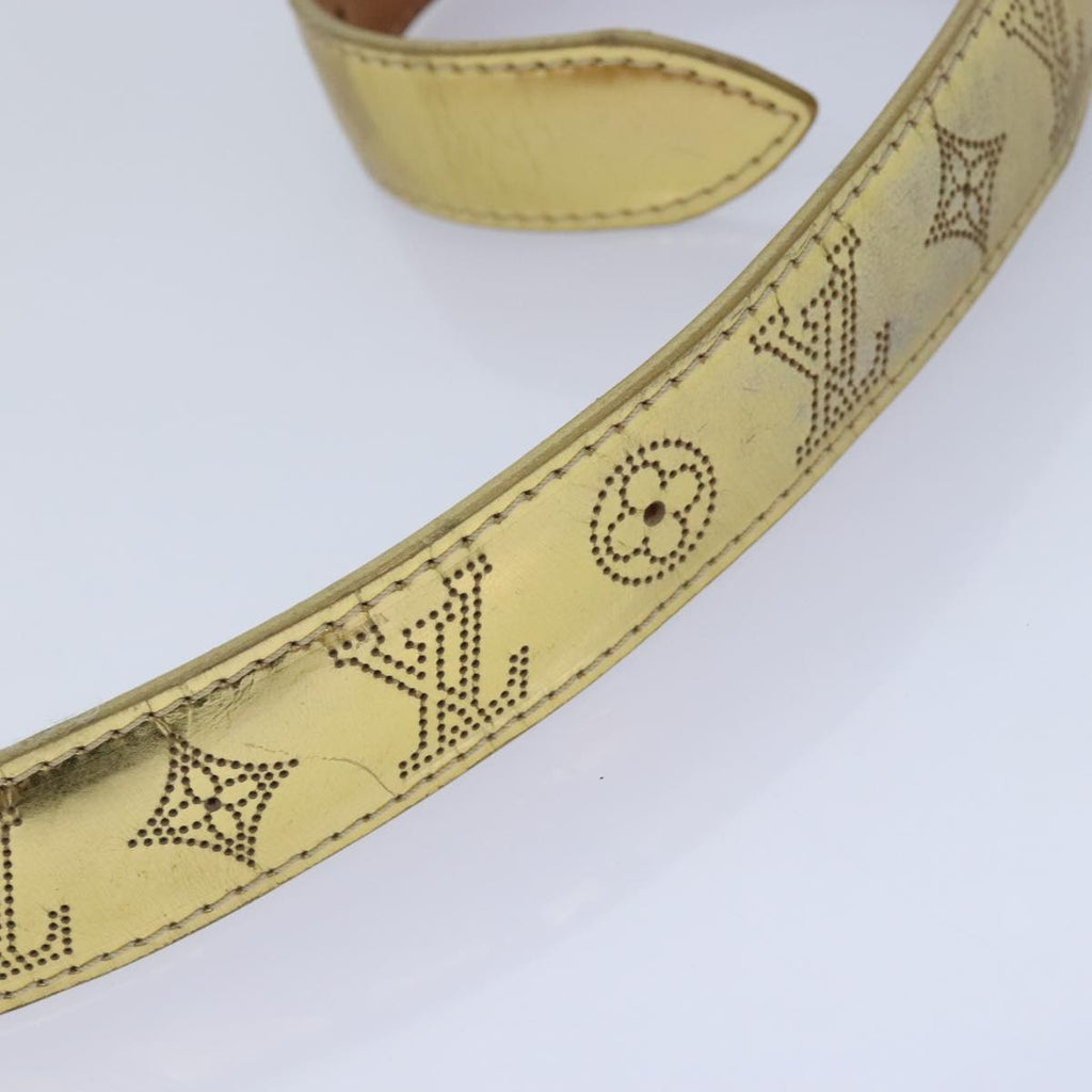 LV Monogram Empreinte Belt Gold