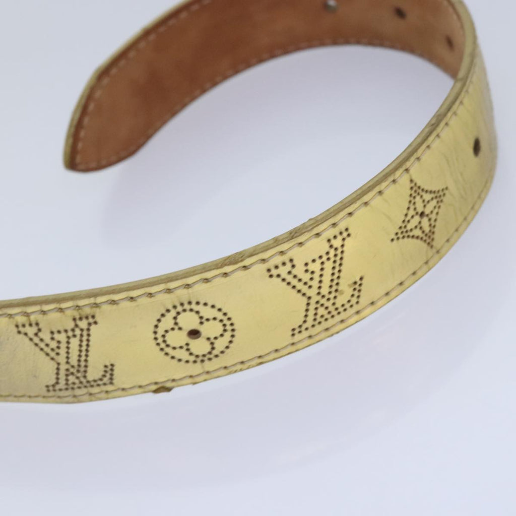 LV Monogram Empreinte Belt Gold