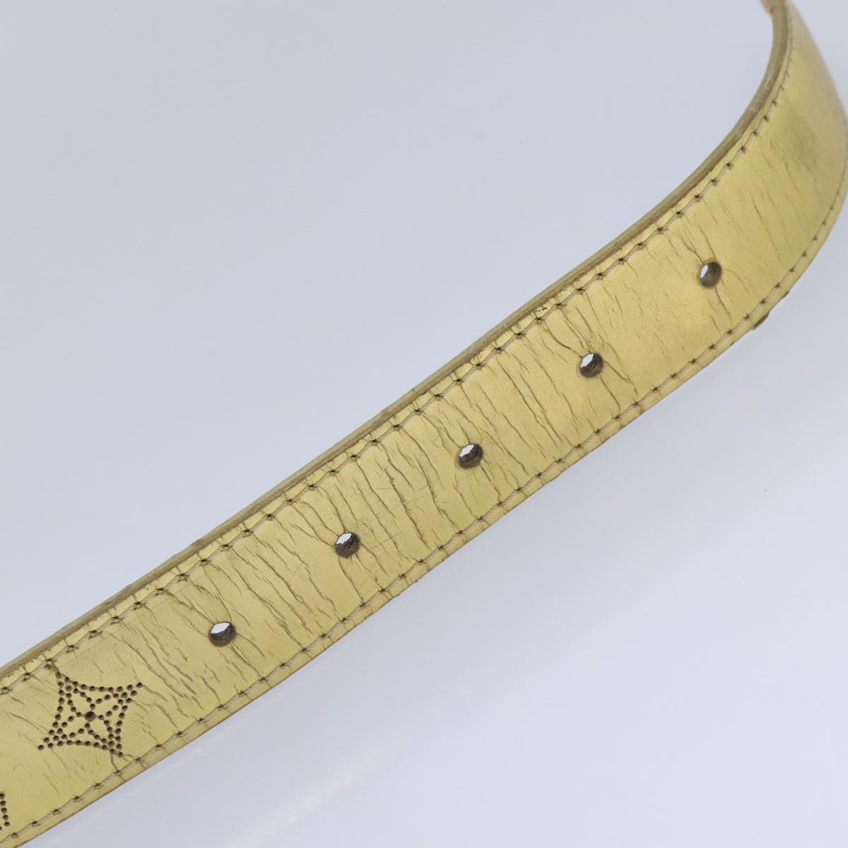 LV Monogram Empreinte Belt Gold