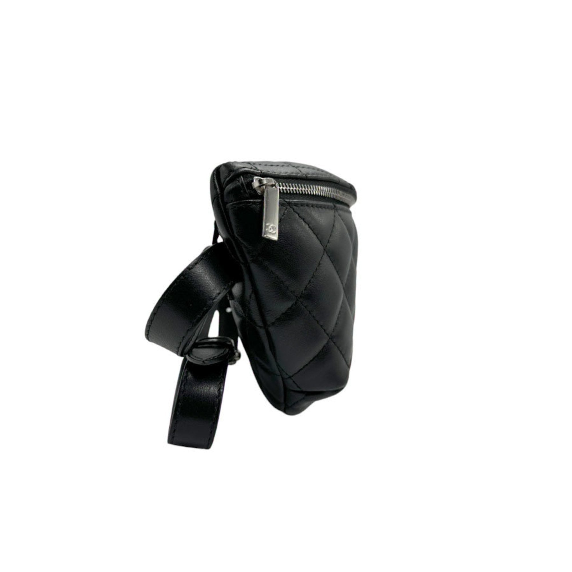 Chanel quilted leather belt bag