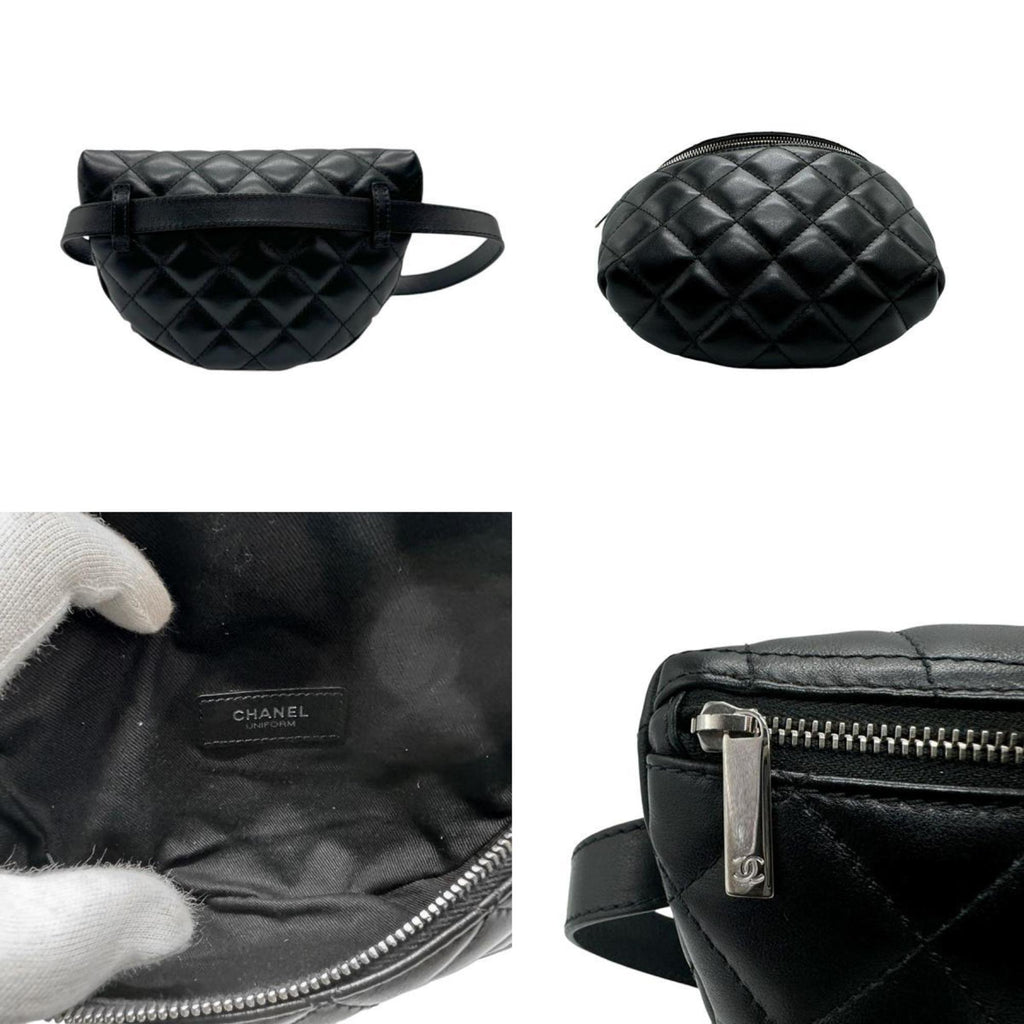 Chanel quilted leather belt bag