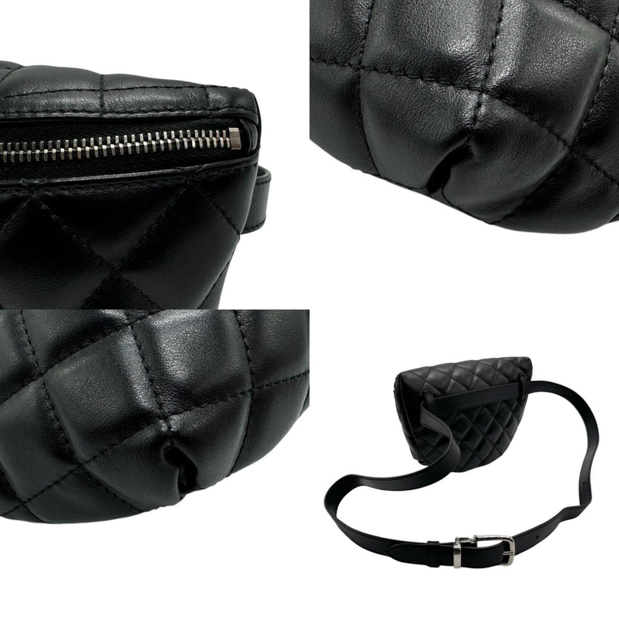 Chanel quilted leather belt bag
