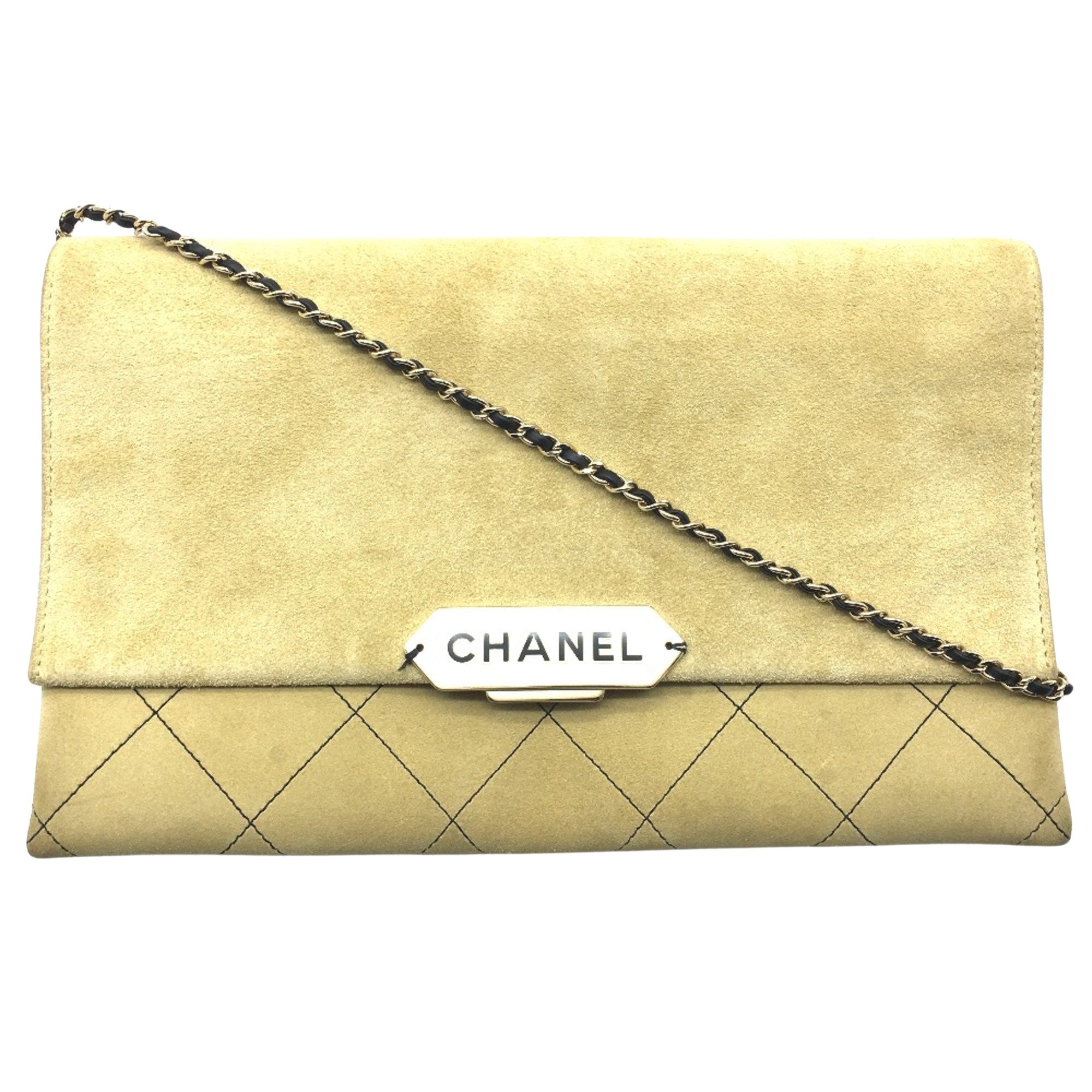 Chanel Suede Leather Chain Bag